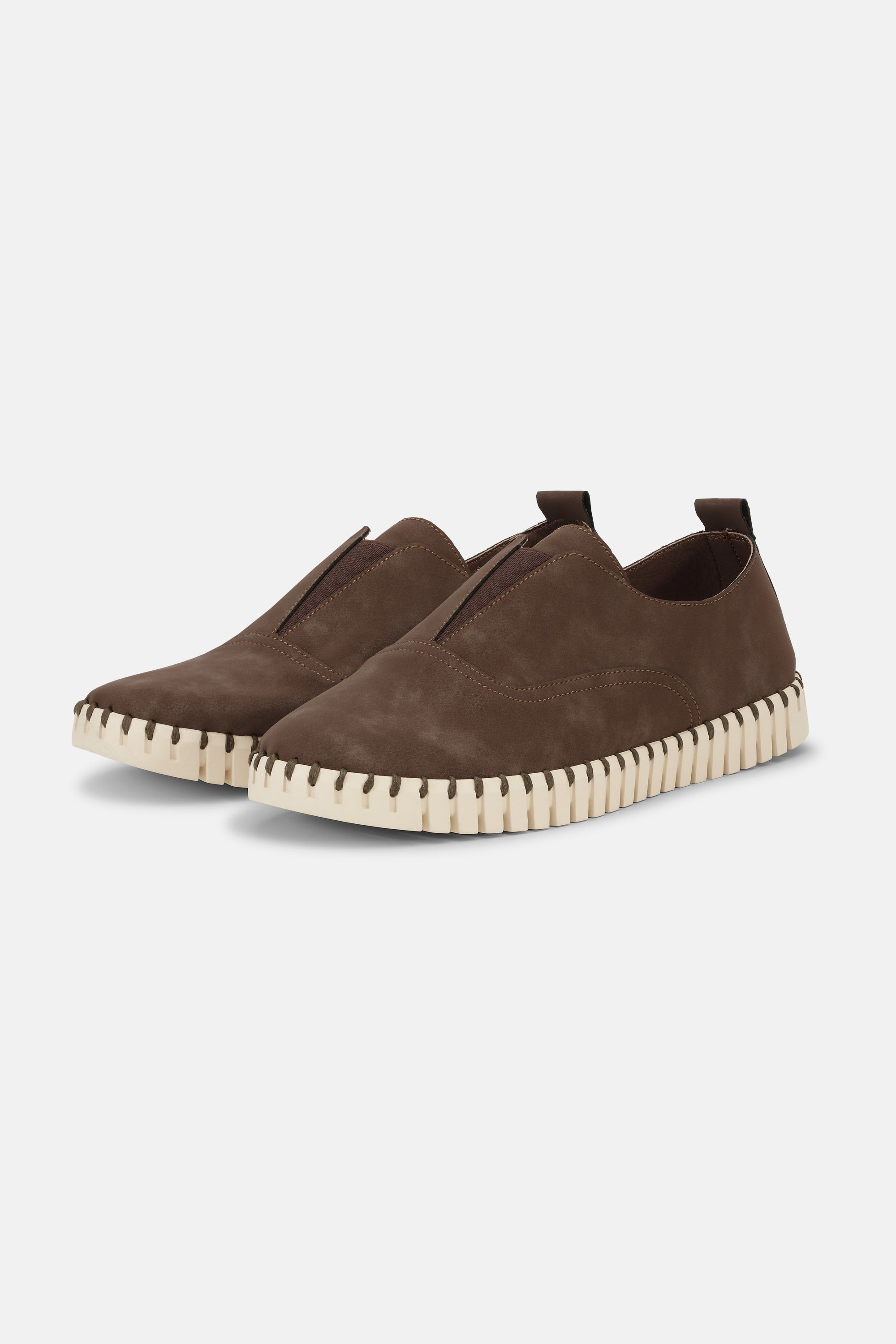 Komfortable Herresko - Brown Pearled Ivory